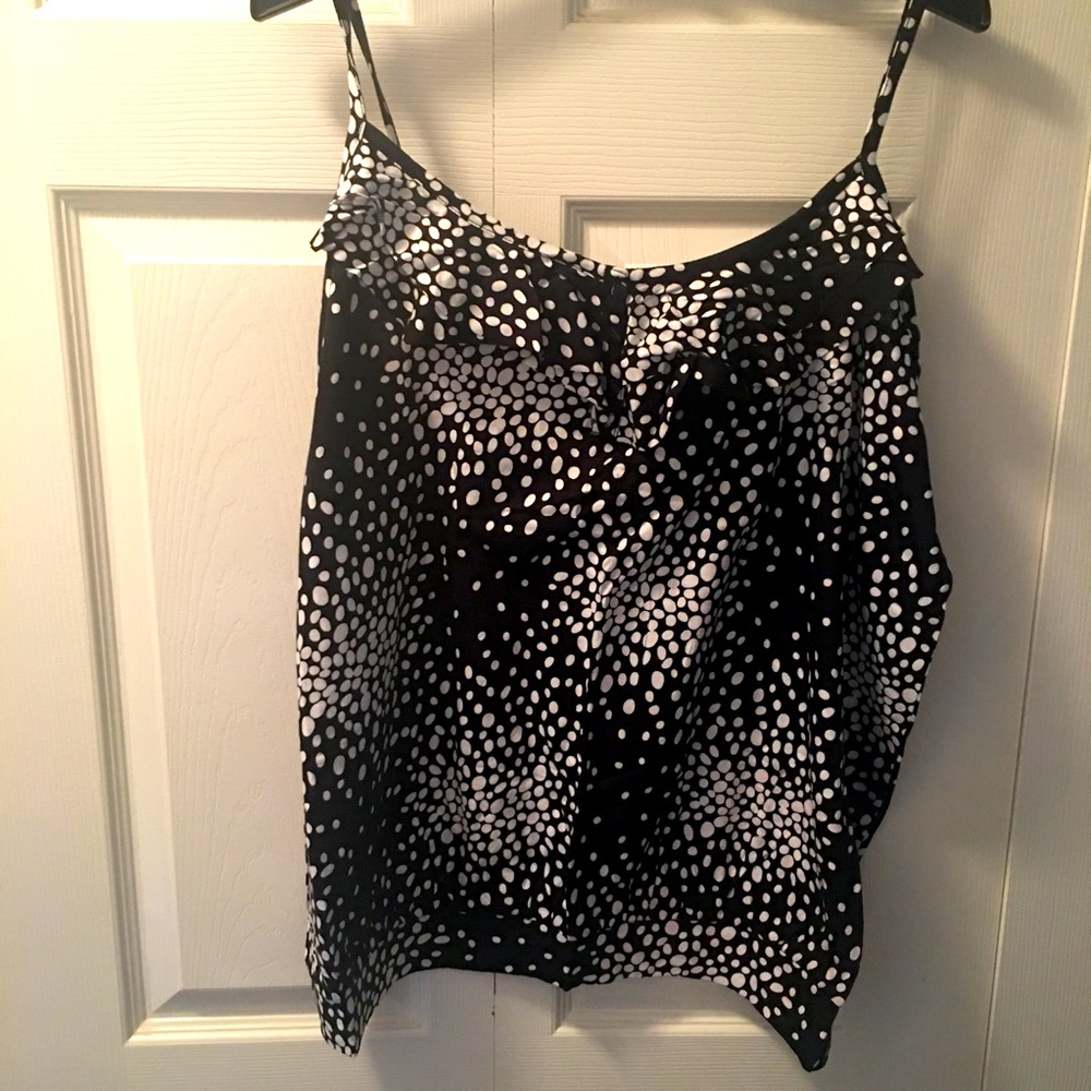 Black/White Camisole w/ Adjustable Straps